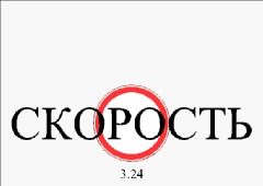   Дорожные знаки (ДЗ 3 24)