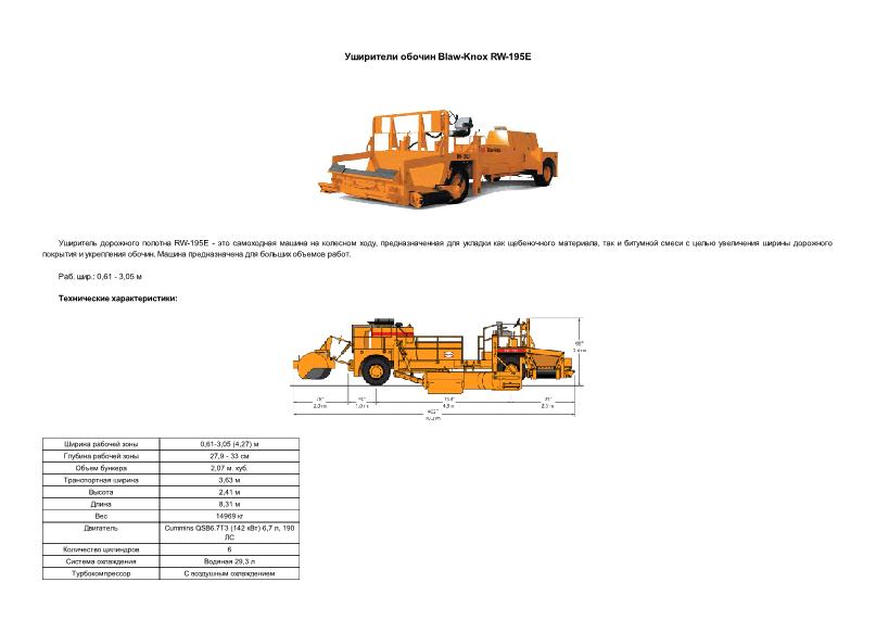      Blaw-Knox RW-195E