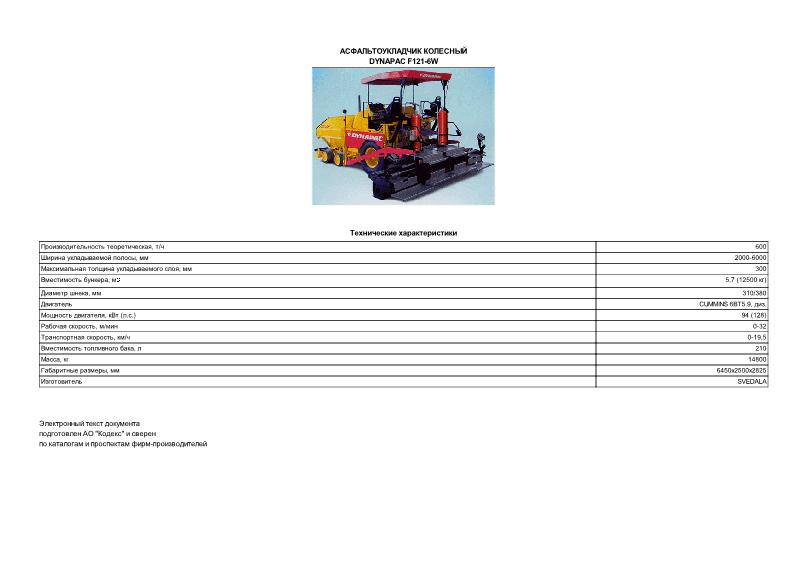      DYNAPAC F121-6W