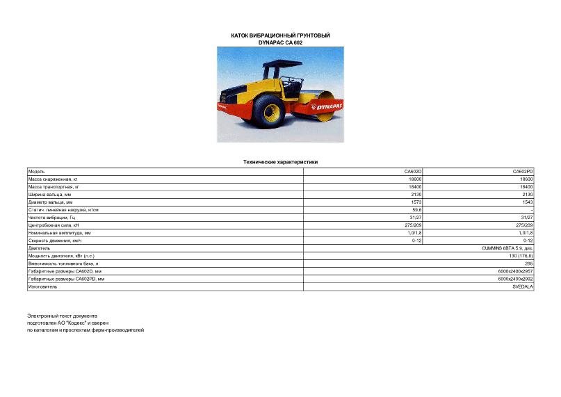      DYNAPAC CA 602