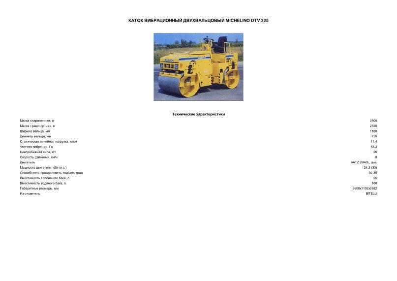       MICHELINO DTV 325