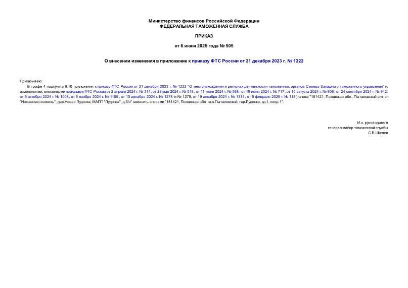  505           21  2023 .  1222