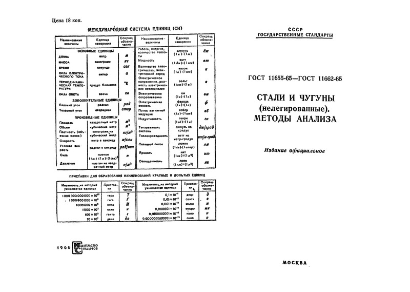 ГОСТ 11658-65 Стали и чугуны нелегированные. Методы определения остаточного содержания алюминия и окиси алюминия