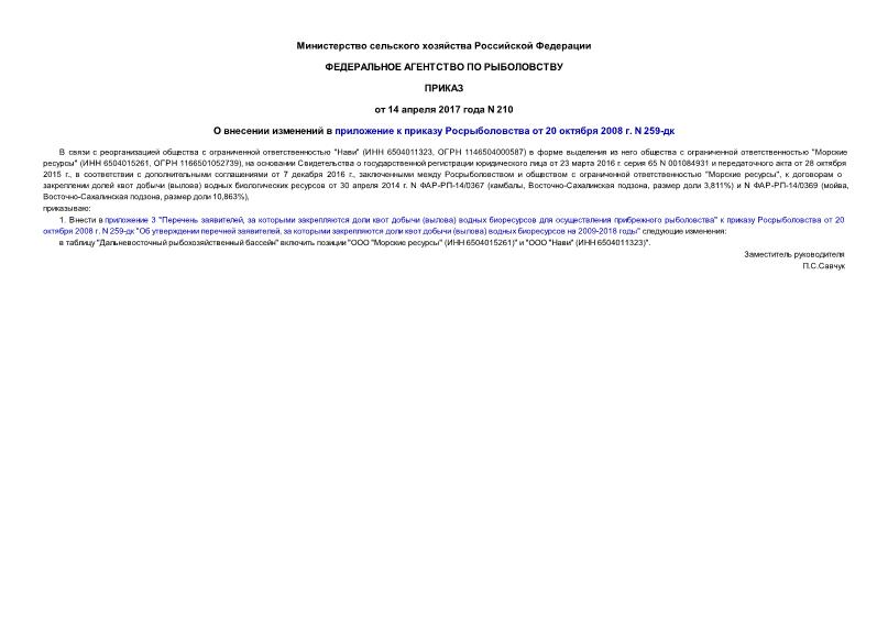  210          20  2008 . N 259-