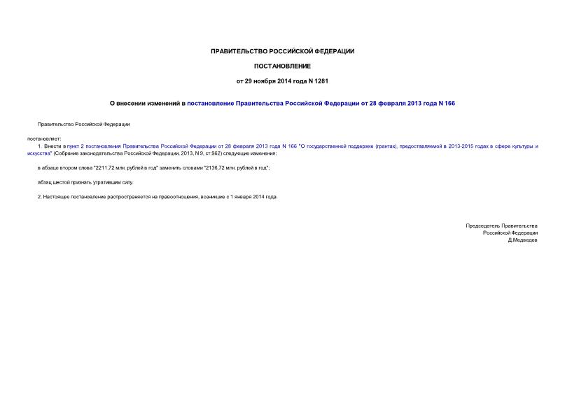  1281          28  2013  N 166