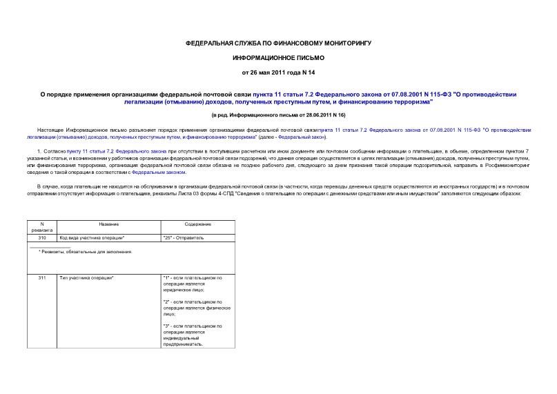         11  7.2    07.08.2001 N 115- "   () ,   ,   